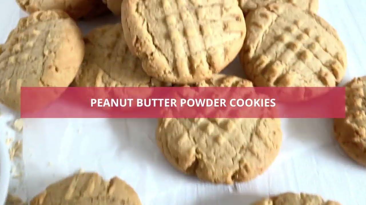 Peanut Butter Powder Cookies Recipe - Sizzling Eats