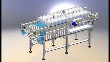 Solidworks Thiết kế lắp Ráp Băng Tải Xích chia liệu