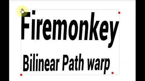 Delphi Firemonkey Bilinear path warp