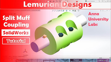 Split Muff Coupling design and assembly tutorial in Solidworks