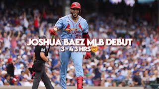 Joshua Baez all at-bats in MLB debut!