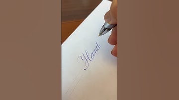 When “Handwriting” becomes art😍#copperplate #calligraphy #calligraphystylesforbeginners