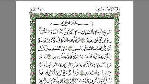 سورة التغابن كامله-بصوت الشيخ عبدالرحمن السديس