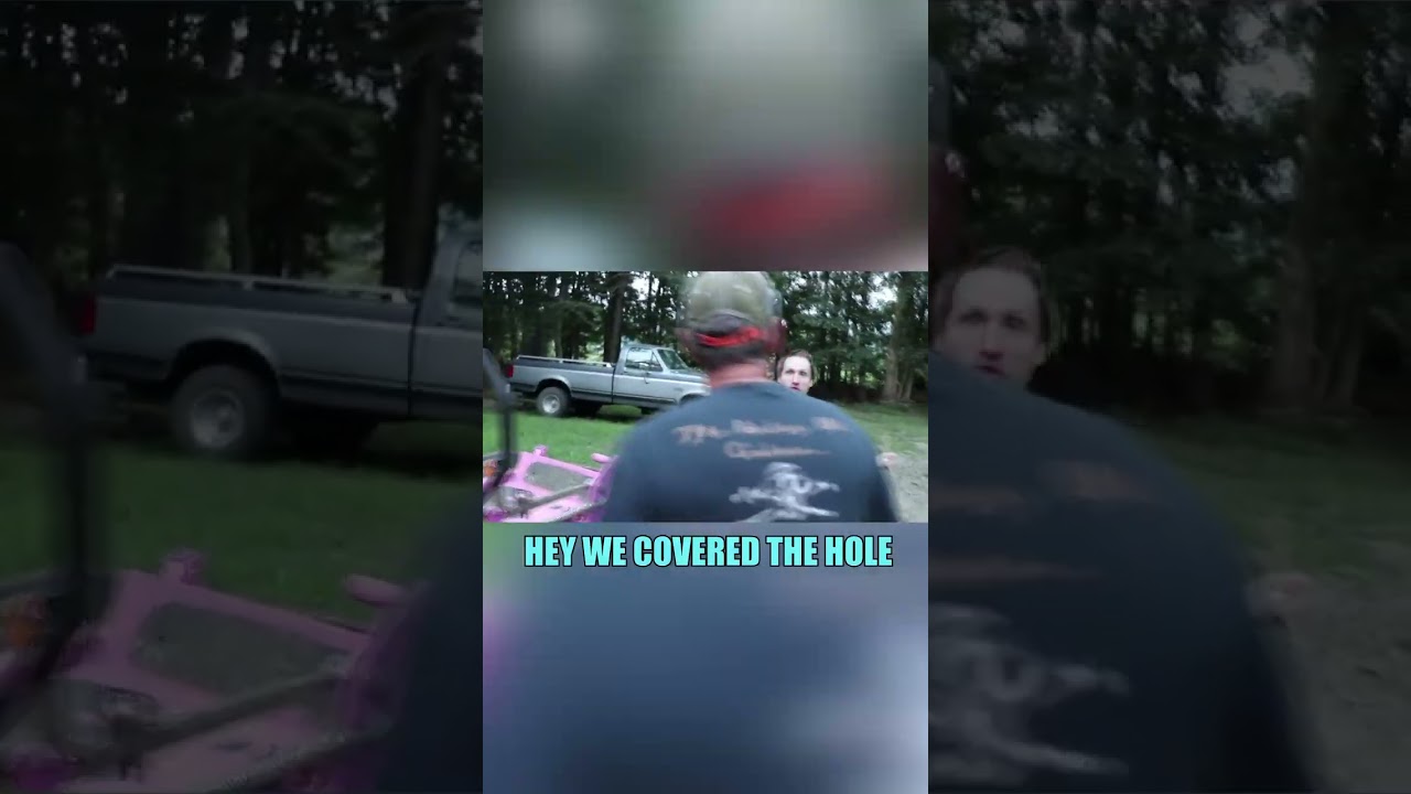 Покрасим газонокосилку папы-психопата в розовый цвет!