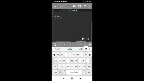 Html coding radio button creating code source
