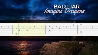 BAD LIAR - Imagine Dragons - (Fingerstyle Tutorial TAB)