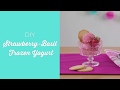 Strawberry-Basil Frozen Yogurt Recipe
