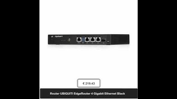Router UBIQUITI EdgeRouter 4 Gigabit Ethernet Black