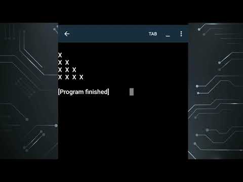 Triangular pattern in Python
