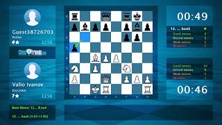 Chess Game Analysis: Valio Ivanov - Guest38726703 : 1-0 (By ChessFriends.com) screenshot 2