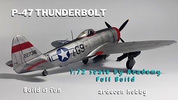 P-47D Thunderbolt "Bubble Top" by Academy Full Build, 1;72 scale