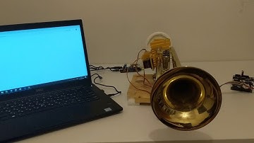 Trumpet Robot Prototype Playing Star Wars