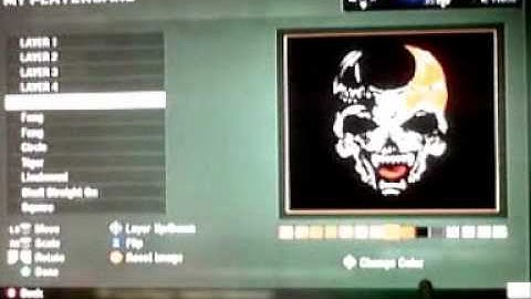 How to make a skull emblem on black ops