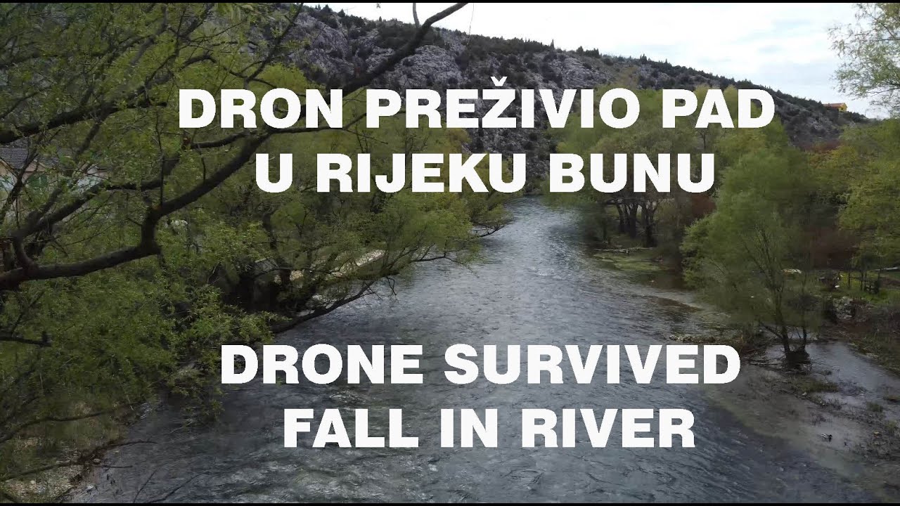 Dron preživio pad na dno rijeke Bune. Drone DJI mini 2 survived 15 ...