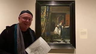 The Study of Vermeer   At the Met in NYC- Brian Keeler sketches from a master work.
