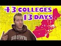 I Toured ~50 Colleges in Two Weeks #collegetour