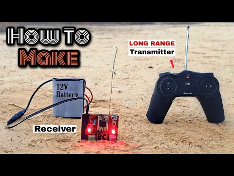 How to make a remote control transmitter and receiver | Long Range 100% Working - adi Experiment