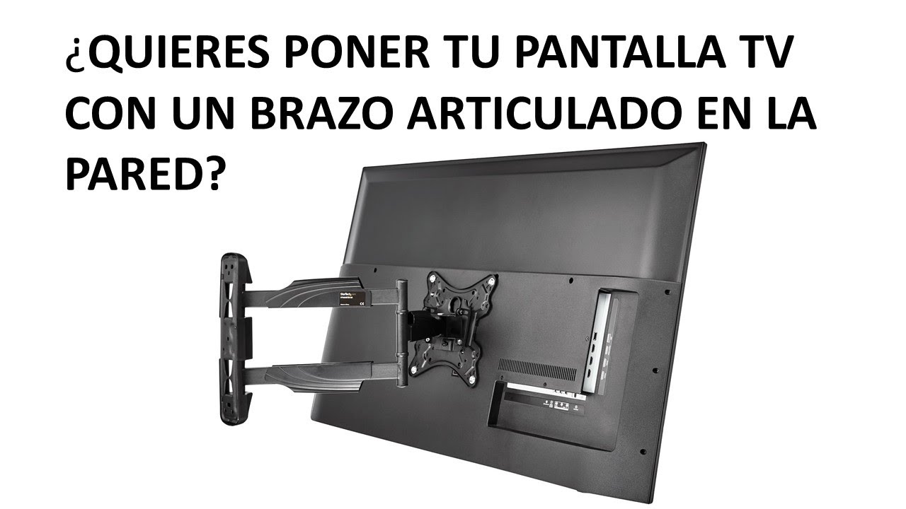 Como instalar una televisión en la pared con soporte - YouTube