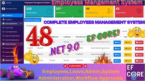 EP 48 Employees Management System With EFCore,MS SQL ASP.NET.CORE,Multiple User Approval Workflows🚀💥