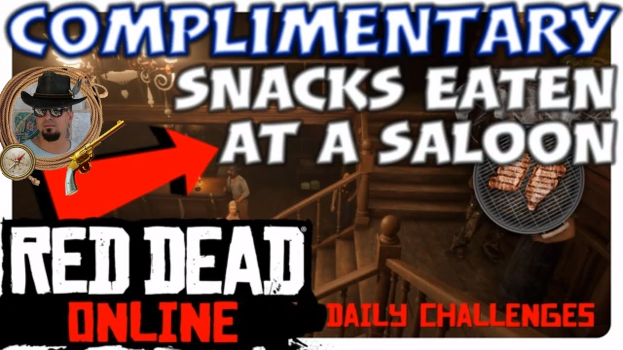 Complimentary snacks eaten at a Saloon RDR2 - where to find snacks in