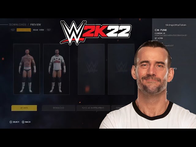 WWE 2K22 CM Punk Face Scan Upload by MisterFiendX