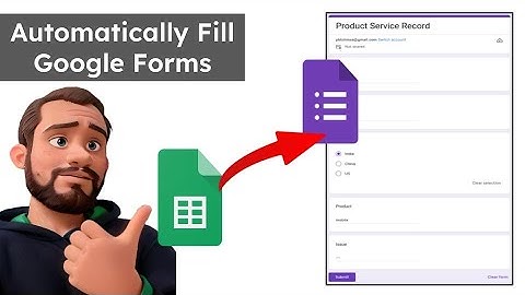 Google Formulieren automatisch invullen met Google Sheets #googleform