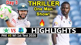 Pakistan Vs West Indies 1st Test Match Day 3 Highlights | Pak Vs WI Highlights
