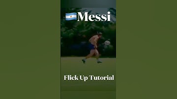 🇦🇷Messi Flick Up Skill Tutorial #freestylefootball #futbol #futebol #soccer #messi #footballshorts