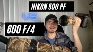 Nikon 500mm f/5.6PF vs 600mm f/4 for wildlife photography