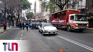 Caos en pleno Congreso: un conductor se descompensó, chocó y murió
