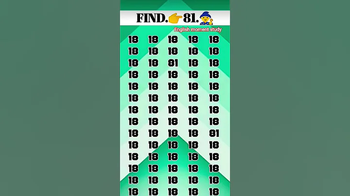 Find 👉 81 🤔 odd number puzzle 🧩 #education #quiz #facts #puzzle #find