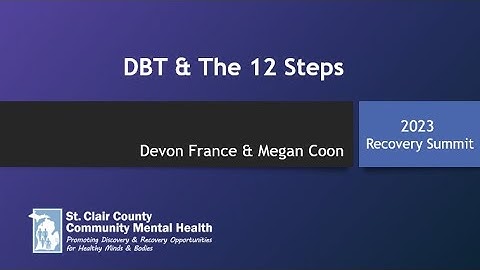DBT and The 12 Steps