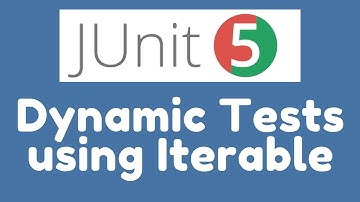 JUnit 5 - Demo - Dynamic Tests using Iterable
