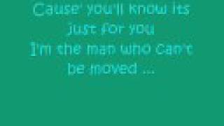 The Script- The Man Who Can't Be Moved ( lyrics ) chords
