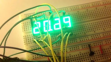 Arduino - Temperature Displayed on 4 Digit 7 segment (common anode)