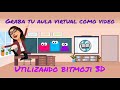 Graba tu aula virtual como video y agrega bitmoji 3d