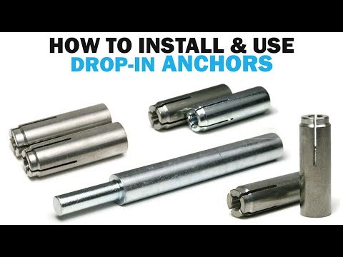 Video: Drop-in Anchors: Brass М8 And М10, М12 And М16, М6 And М14, Steel М8х30 And Embedded М20, Other Types And Sizes. How Do I Install Them?