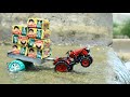 Crane Loading PARLE-G Mahindra Jivo 245 Di | Mini Eicher Tractor 242 | Ford 5630 | PARLE-G Loading