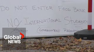 Brampton food bank faces backlash over "NO International Students" sign screenshot 3