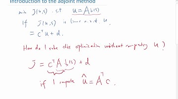 A simplistic first example of the adjoint method