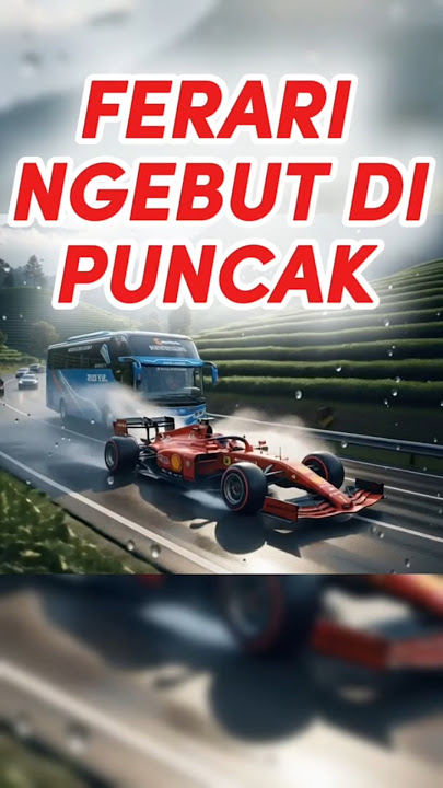Ferrari Ngebut di Puncak Bogor 🏎️🔥#trending #viral #shorts #beranda #mobil #fypシ #balapmobil