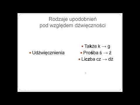 1. Upodobnienia fonetyczne