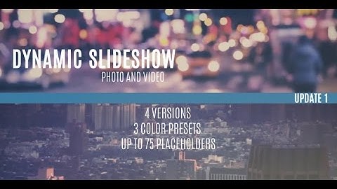 Dynamic Slideshow (Long 2) - After Effects CS5 Template