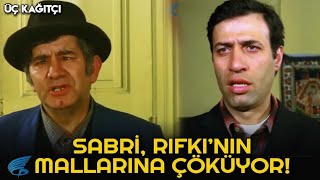 Üç Kağıtçı Türk Filmi Sabri, Rıfkının Mallarına Çöküyor