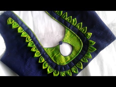 Simple designer blouse cutting and stitching