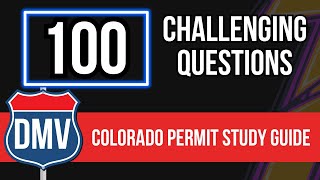 Colorado Permit Test Study Guide (100 Challenging Questions)