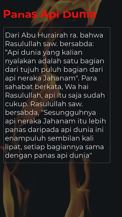 panasnya api dunia hanya bagian dari api neraka #shortvideo #status #shorts #short