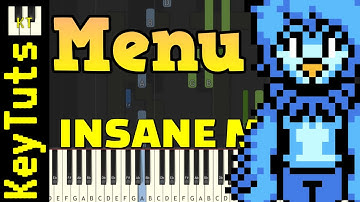 Main Menu [Undertale Yellow] - Insane Mode [Piano Tutorial] (Synthesia)