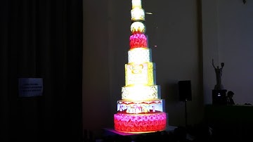Cake projection mapping for children