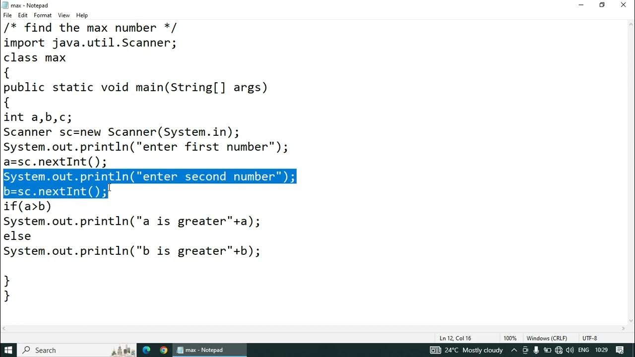 Find Max of Two or Three Numbers In Java In Hindi | Find Largest Number ...